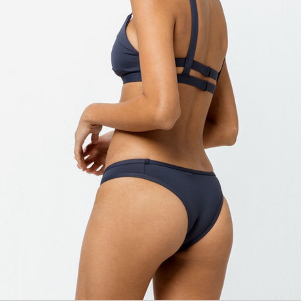 Tavik Cheeky Dark Gray Bikini Bottom (S) *NEW*